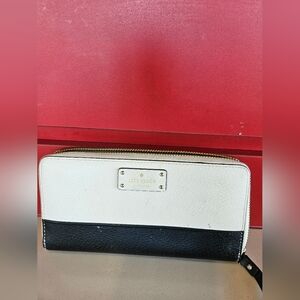 Kate spade leather zip around wallet